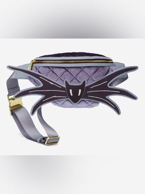 Nightmare Before Christmas Jack Skellington Bow tie Velvet Belt Bag